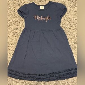 Girls Navy 'Makayla' One-Piece Dress
